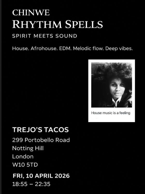 Rhythm Spells London April 2026 Trejo’s Tacos Notting Hill house afrohouse event