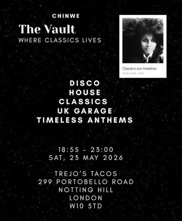 The Vault London house and disco night at Trejo's Tacos Notting Hill